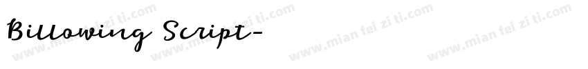 Billowing Script字体转换